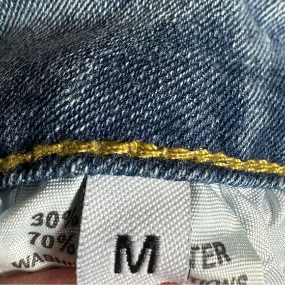 High waisted stacked split leg detachable streetwear fashion jeans size medium - Picture 8 of 8